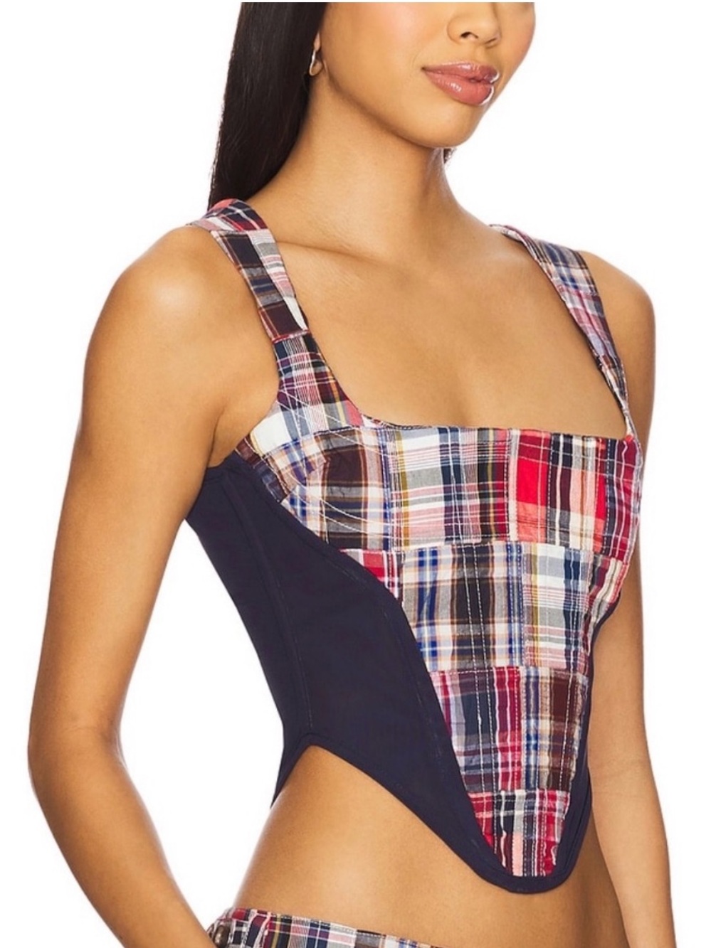 Danielle Guizio Mina Patchwork Corset XS NWT - Picture 2 of 5